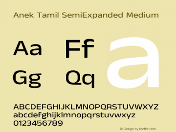 Anek Tamil SemiExpanded Medium Version 1.003图片样张