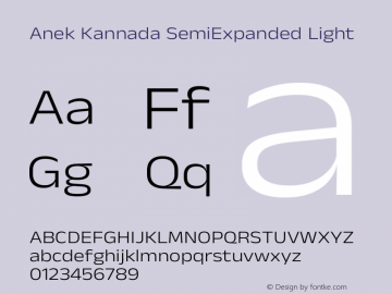 Anek Kannada SemiExpanded Light Version 1.003图片样张