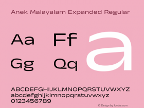 Anek Malayalam Expanded Regular Version 1.003图片样张