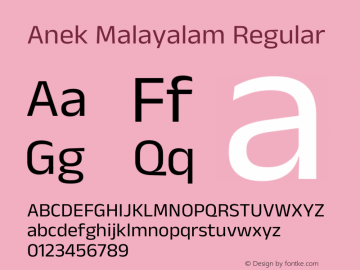 Anek Malayalam Regular Version 1.003图片样张