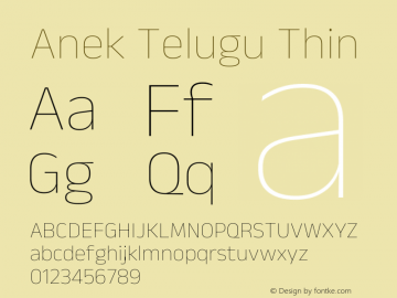 Anek Telugu Thin Version 1.003图片样张