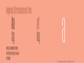 Anybody UltraCondensed Thin Version 1.111图片样张