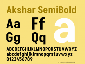 Akshar SemiBold Version 1.100图片样张