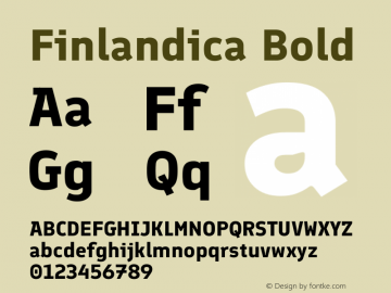 Finlandica Bold Version 1.063图片样张