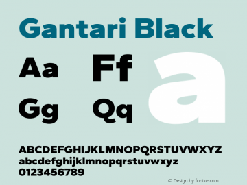 Gantari Black Version 1.000图片样张