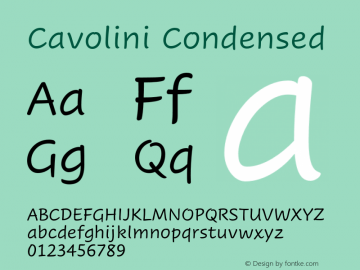 Cavolini Condensed Version 1.00, build 8, s3图片样张