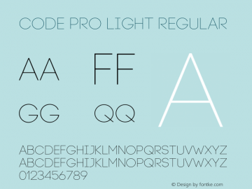 Code-Pro-Light Version 1.003图片样张