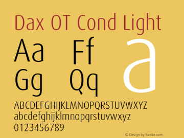 Dax OT Cond Light Version 7.504; 2006; Build 1022图片样张