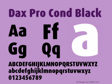 Dax Pro Cond Black Version 7.504; 2006; Build 1022图片样张