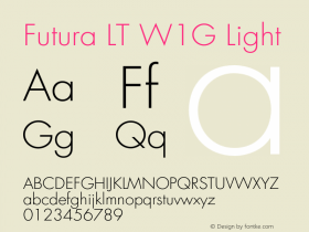 Futura LT W1G Light Version 1.00图片样张