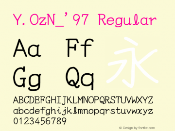 Y.OzN_'97 Regular Version 10.21图片样张