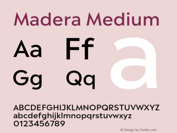 Madera Medium Version 2.01图片样张
