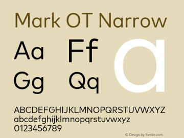 Mark OT Narrow Version 7.60图片样张
