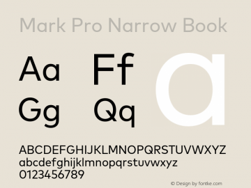 Mark Pro Narrow Book Version 7.60图片样张