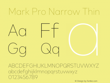 Mark Pro Narrow Thin Version 7.60图片样张