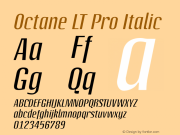 OctaneLTPro-Italic Version 1.100图片样张