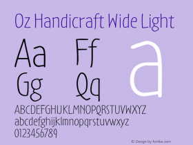 Oz Handicraft Wide Light Version 1.00图片样张