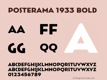 Posterama 1933 Bold Version 1.00图片样张
