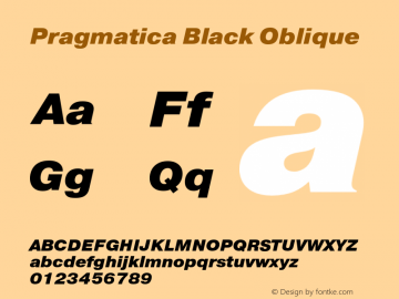 Pragmatica Black Obl Version 2.000图片样张