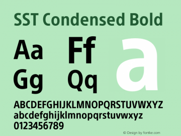 SST Condensed Bold Version 1.02, build 4, s3图片样张