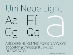 UniNeueLight Version 1.0图片样张