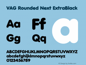 VAG Rounded Next ExtraBlack Version 1.00, build 24, s3图片样张