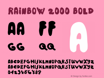 Rainbow 2000 Bold 1.00图片样张