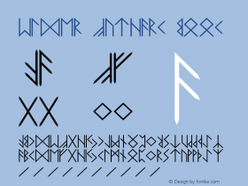 Elder Futhark Book Version 1.1 jcclark@csupomon Font Sample