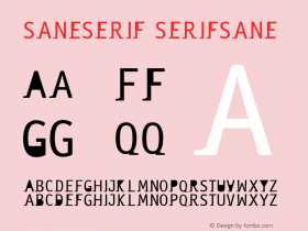 saneserif serifsane made with softy v1.07b图片样张