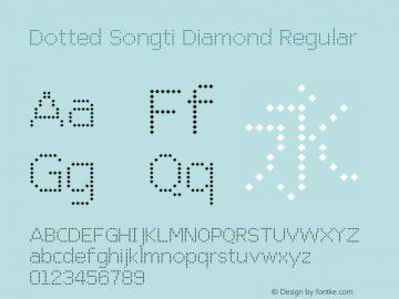 Dotted Songti Diamond Regular 0.1图片样张