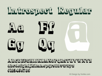 Introspect Regular Converted from c:\ttfconv\IN______.TF1 by ALLTYPE Font Sample