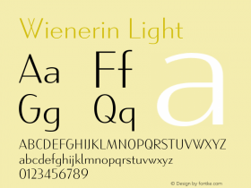Wienerin Light Version 1.000;FEAKit 1.0图片样张
