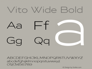 Vito Wide Light Version 1.003;com.myfonts.easy.typejockeys.vito.wide-light.wfkit2.version.4qie图片样张