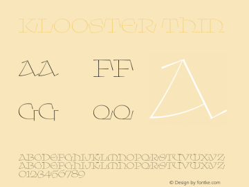 Klooster Thin Version None.None图片样张