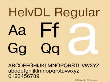 HelvDL 0,00 January 1, 1904图片样张