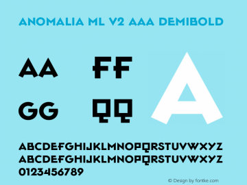 Anomalia ML v2 AAA DemiBold Version 2.030图片样张