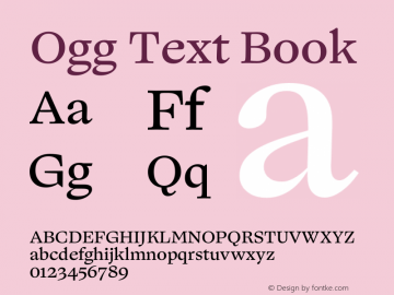 Ogg Text Book Version 1.102 | wf-rip DC20191105图片样张
