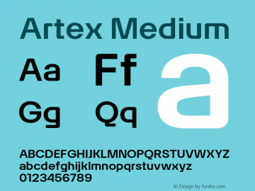 Artex-Medium Version 1.005图片样张