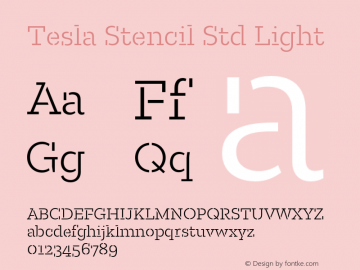 Tesla Stencil Std Light Version 5.0; 2015图片样张