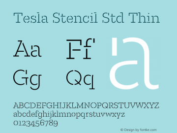 Tesla Stencil Std Thin Version 5.0; 2015图片样张