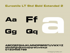 EurostileLTStd-BoldEx2 Version 2.035;PS 002.000;hotconv 1.0.51;makeotf.lib2.0.18671图片样张