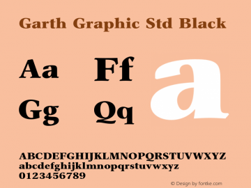 GarthGraphicStd-Black Version 2.020;PS 002.000;hotconv 1.0.50;makeotf.lib2.0.16970图片样张