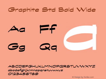 GraphiteStd-BoldWide Version 2.020;PS 002.000;hotconv 1.0.50;makeotf.lib2.0.16970图片样张