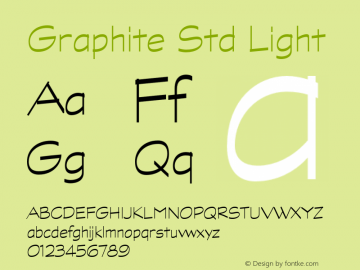 GraphiteStd-Light Version 2.020;PS 002.000;hotconv 1.0.50;makeotf.lib2.0.16970图片样张