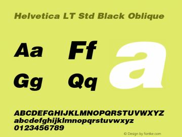 HelveticaLTStd-BlkObl Version 2.030;PS 002.000;hotconv 1.0.51;makeotf.lib2.0.18671图片样张