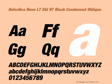 HelveticaNeueLTStd-BlkCnO Version 2.035;PS 002.000;hotconv 1.0.51;makeotf.lib2.0.18671图片样张