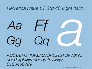 HelveticaNeueLTStd-LtIt Version 2.035;PS 002.000;hotconv 1.0.51;makeotf.lib2.0.18671图片样张