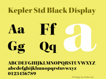 KeplerStd-BlackDisp Version 2.020;PS 2.000;hotconv 1.0.51;makeotf.lib2.0.18671图片样张