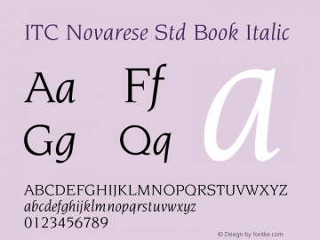 NovareseStd-BookItalic Version 2.031;PS 002.000;hotconv 1.0.50;makeotf.lib2.0.16970图片样张