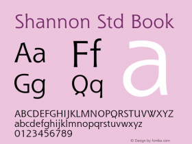 ShannonStd-Book Version 2.020;PS 002.000;hotconv 1.0.50;makeotf.lib2.0.16970图片样张